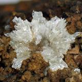 TaumasitaMina Iron Cap, Landsman Camp, Aravaipa, Distrito Aravaipa, Montes Santa Teresa, Condado Graham, Arizona, USAGrupo de cristales de 6 mm. (Autor: Antonio P. López)