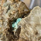 Aurichalcite<br />Coldstones Quarry, Greenhow, Yorkshire, England / United Kingdom<br />5mm<br /> (Author: Forrestblyth)