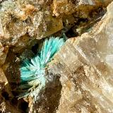 Aurichalcite<br />Coldstones Quarry, Sun vein, Greenhow, Yorkshire, England / United Kingdom<br />5mm<br /> (Author: Forrestblyth)