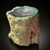 Chalcocite<br />Lela, Pawnee County, Oklahoma, USA<br />5.7 x 5.2 x 3.5 cm<br /> (Author: Michael Shaw)