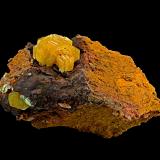 Mimetite<br />Filón Sur open pit, Minas de Tharsis, Tharsis, Alosno, Comarca El Andévalo, Huelva, Andalusia, Spain<br />20x12x12mm<br /> (Author: Carlos Pareja)
