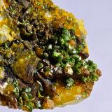Pyromorphite<br />Old Sandbed Mine (Old Sandbeds Mine), Caldbeck Fells, Allerdale, former Cumberland, Cumbria, England / United Kingdom<br />7cm<br /> (Author: Forrestblyth)