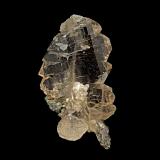 Quartz (variety smoky and gwindel)<br />Corral del Veleta, Sierra Nevada, Güéjar Sierra, Comarca Vega de Granada, Granada, Andalusia, Spain<br />12x19x12mm<br /> (Author: Carlos Pareja)