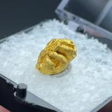 Gold<br />Serra Dourada, Pontes e Lacerda, Alto Guaporé District, Mato Grosso, Brazil<br />Dimensions: 10.5 mm x 7.5 mm x 7.0 mm. Mass: 4.00 g.<br /> (Author: Carles Millan)