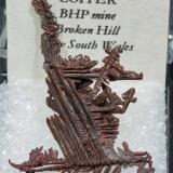 Copper<br />Broken Hill Proprietary Mine, Broken Hill, Yancowinna County, New South Wales, Australia<br />3.8 × 2.7 × 1.2 cm<br /> (Author: Jordi Fabre)