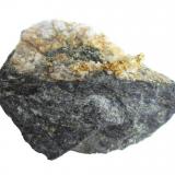Gold, quartz<br />Ciamousira Mountain, Brusson, Val d'Ayas, Aosta Valley (Val d'Aosta), Italy<br />Specimen size 5 x 3,5 cm<br /> (Author: Tobi)