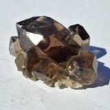 Quartz (variety smoky quartz)Val Giuv, Tujetsch (Tavetsch), Valle Vorderrhein, Grisones (Grischun; Graubünden), Suiza4,5 x 3 cm (Author: Volkmar Stingl)