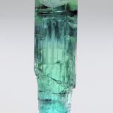 Elbaite (variety paraíba)<br />São José da Batalha, Salgadinho, Borborema, Paraíba, Brazil<br />3.2 × 0.8 × 0.8 cm<br /> (Author: Jordi Fabre)