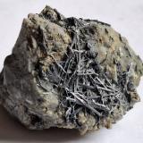 Stibnite<br />Manciano, Grosseto Province, Tuscany, Italy<br />4,5 x 4 cm<br /> (Author: Volkmar Stingl)