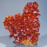 Vanadinite<br />ACF Mine area, Mibladen mining district, Mibladen, Midelt, Midelt Province, Drâa-Tafilalet Region, Morocco<br />8.2 × 7 × 2.7 cm<br /> (Author: Jordi Fabre)