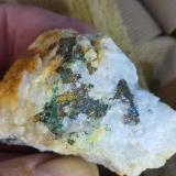 arsenopyrite<br />Old Sandbed Mine (Old Sandbeds Mine), Caldbeck Fells, Allerdale, former Cumberland, Cumbria, England / United Kingdom<br />5cm<br /> (Author: Forrestblyth)