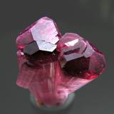 Elbaite (variety rubellite)<br />Sosedka vein, Malkhan (Malchan), Krasnyi Chikoy, Zabaykalsky Krai, Russia<br />4.2 × 1.7 × 1.2 cm<br /> (Author: Jordi Fabre)