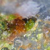 Rodalquilarita, Jarosita<br />Filón 340, Rodalquilar, Níjar, Comarca Metropolitana de Almería, Almería, Andalucía, España<br />Campo de visión 3 mm.<br /> (Autor: Antonio P. López)