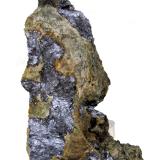 Molibdenita, Epidota<br />Gualba, Comarca Vallès Oriental, Barcelona, Cataluña / Catalunya, España<br />85 mm x 49 mm. Masa: 90,1 g<br /> (Autor: Carles Millan)