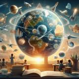 La enseñanza de las Ciencias de la Tierra.
Imagen generada con I.A. ( tecnologia de DALL·E 3) (Autor: Frederic Varela)