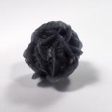 Calcite, Boulangerite<br />Herja Mine, Chiuzbaia, Baia Sprie, Maramures, Romania<br />16 mm x 16 mm x 16 mm<br /> (Author: Don Lum)