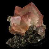 Fluorite on Mica (Group)<br />Chumar Bakhoor, Hunza Valley, Nagar District, Gilgit-Baltistan (Northern Areas), Pakistan<br />17 x 14 x 10 cm / main crystal: 10.4 cm<br /> (Author: MIM Museum)