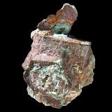 Cobre<br />Mina San Agustín, Corocoro, Provincia Pacajes, Departamento La Paz, Bolivia<br />2,7 × 1,8 × 1,4 cm<br /> (Autor: Frederic Varela)