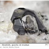Brookite<br />Jarrier, Saint-Jean-de-Maurienne, Savoie, Auvergne-Rhône-Alpes, France<br />fov 5.6 mm<br /> (Author: ploum)
