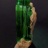 Vivianite<br />Tomokoni Mine, Machacamarca District, Cornelio Saavedra Province, Potosí Department, Bolivia<br />9.5 × 3.9 × 3.2 cm<br /> (Author: Jordi Fabre)