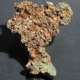 Cobre<br />Península Keweenaw, Michigan, USA<br />9,5 x 7 x 2 cm<br /> (Autor: Frederic Varela)