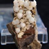 Cuarzo (variedad Calcedonia) y clinoptilolita<br />Volcán Cabezo Negro de Zeneta, Murcia, Comarca Huerta de Murcia, Región de Murcia (Murcia), España<br />4.5 x 2.5 cm<br /> (Autor: Pedro Antonio)
