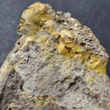 Opal with Orpiment inclusions (variety forcherite)<br />Holzbrücken, Ingering, Knittelfeld, Murtal District, Styria/Steiermark, Austria<br />8,5 x 6 cm<br /> (Author: Volkmar Stingl)