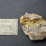 Opal with Orpiment inclusions (variety forcherite)<br />Holzbrücken, Ingering, Knittelfeld, Murtal District, Styria/Steiermark, Austria<br />8,5 x 6 cm<br /> (Author: Volkmar Stingl)