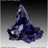 Azurite with Malachite<br />Milpillas Mine, Cuitaca, Municipio Santa Cruz, Sonora, Mexico<br />50 mm x 50 mm x 30 mm<br /> (Author: silvia)