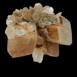 Calcite - Quartz<br />Grischun (Grisons; Graubünden), Switzerland<br />70 mm x 50 mm x 60 mm<br /> (Author: Dany Mabillard)