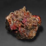 Pyrosmalite, Spessartine,<br />Broken Hill, Yancowinna County, New South Wales, Australia<br />3.3 x 3.1 cm<br /> (Author: am mizunaka)