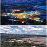 MILPILLAS MINE BY NIGHT AND BY DAY

These photographs capture groundbreaking moments at the Milpillas Solvent-Extraction and ElectroWinning plant, presenting both night and day perspectives. Prominently featured in the upper right section of the images are the crushed Copper ore leach pads and the associated ponds, which are notably rich in acid-leached Copper solution. The building at the top, the one closest to the heap leach pads is the electrowinning plant.

Commissioned in 2005, this advanced facility was the outcome of a significant partnership between Outokumpu Technology, a leader in metallurgical solutions, and Industrias Peñoles. Outokumpu’s extensive involvement ensured the plant, initially designed for 45,000 tons of high-purity Copper cathodes annually (with an expansion to 65,000 tons by 2008), would be a success for Compañía Minera La Parreña. Like its counterpart in Laos, Milpillas didn’t just become part of Mexican mining history; it also perfectly illustrated the significant technological shifts in Copper production at the turn of the millennium.

Unlike many mines that produce Copper concentrate, Milpillas produced high-purity Copper cathodes through a sophisticated process of underground mining, heap leaching, solvent extraction (SX), and electrowinning (EW). This integrated approach bypassed the need for smelting and refining elsewhere, streamlining the journey of Copper from its ore state to a commercially valuable product.

Original photos courtesy of Alanís Ortega (Author: silvia)