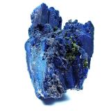 Azurite, VolborthiteMilpillas Mine, Cuitaca, Municipio Santa Cruz, Sonora, Mexico38 mm x 27 mm x 19 mm (Author: Don Lum)