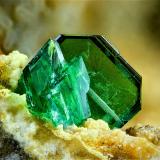 TorbernitaLa Virgen Mine, Andújar, Comarca de la Campiña, Jaén, Andalusia, Spain3 mm (Autor: Borja Sainz de Baranda)