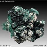 Malachite after Azurite<br />Milpillas Mine, Cuitaca, Municipio Santa Cruz, Sonora, Mexico<br />90 mm x 80 mm x 40 mm<br /> (Author: silvia)