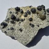 Galena, Sphalerite (variety cleiophane), QuartzMadan mining area, Rhodope Mountains, Smolyan Oblast, Bulgaria8 x 6,5 cm (Author: Volkmar Stingl)