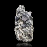 Anatase on Quartz<br />Dyrfonni, Viveli, Eidfjord, Hardangervidda, Hordaland, Norway<br />11 x 5 x 3.5 cm / main crystal: 3.3 cm<br /> (Author: MIM Museum)