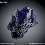 Azurite<br />Milpillas Mine, Cuitaca, Municipio Santa Cruz, Sonora, Mexico<br />60 mm x 40 mm x 35 mm<br /> (Author: silvia)