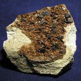 Calcopirita, dolomita, sideritaRegia Antigua Mine, Bellmunt del Priorat, Comarca Priorat, Tarragona, Catalonia / Catalunya, Spain7 x 6,5 cm (Autor: Frederic Varela)