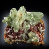Diopside on Grossular (variety hessonite)Testa Ciarva, Balme, Val d'Ala, Valles Lanzo (Valli di Lanzo), Provincia Ciudad metropolitana de Turín, Piamonte (Piemonte), Italia7 x 6 x 5 cm / main crystal: 4.3 cm. (Author: MIM Museum) Diopside on Grossular (variety hessonite)Testa Ciarva, Balme, Val d'Ala, Valles Lanzo (Valli di Lanzo), Provincia Ciudad metropolitana de Turín, Piamonte (Piemonte), Italia7 x 6 x 5 cm / main crystal: 4.3 cm. (Author: MIM Museum)