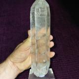 Quartz, chlorite<br />Hocharn, Rauris Valley, Zell am See District, Hohe Tauern, Salzburg, Austria<br />Crystal size 20 x 5 x 5 cm<br /> (Author: Tobi)