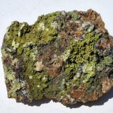 Wulfenite, MottramiteCapricornio 1-7 Mine, Cachiyuyo de Llampos, Copiapó Province, Atacama Region, Chile5,5 x 4 cm (Author: Volkmar Stingl)