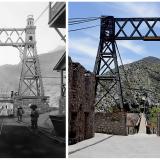 OLD BRIDGE VERSUS NEW BRIDGE 1

An early 1900s photograph captures the raw, industrial might of the Roebling suspension bridge at Ojuela, its steel towers piercing the sky above a deck lined with tram tracks. A vital artery of commerce, it tirelessly ferried ore from the mountain&rsquo;s depths, its existence defined by the relentless clatter of carts and the dust of a booming mine. A century later, this monument to engineering has undergone a profound metamorphosis. The cacophony of industry has faded into an echoing silence, and the bridge has been reborn as a celebrated icon for adventurers.

Today, its purpose is not to extract wealth from the earth, but to offer an experience suspended between sky and canyon. The steel skeleton remains, but the heavy tracks have been replaced by a rustic wooden walkway that invites visitors to traverse the gorge.  Each footstep on the creaking planks, each gust of wind that sets the structure into a gentle, thrilling sway, serves as a visceral connection to the past. The passage offers breathtaking, panoramic views of the ghost town the bridge once single-handedly sustained.

This transformation extends to the very ground once dominated by the mining tramway. Where carts once disgorged their rocky cargo, a vibrant marketplace now thrives. Local vendors and artisans display their wares — gleaming mineral specimens, handcrafted trinkets, and traditional foods — offering a new, gentler kind of local resource. Visitors can now zip-line across the canyon, soaring past the historic structure. The Ojuela Bridge stands not as a static relic, but as a kinetic monument, connecting modern thrill-seekers to the rugged soul of a history they can feel with every swaying step. (Author: silvia)