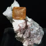 Wulfenite with DolomiteTsumeb Mine, Tsumeb, Otjikoto Region, Namibia4.2 × 3.3 × 4.1 cm (Author: Jordi Fabre)