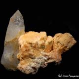 Microclina y Cuarzo.<br />Can Vernenc, Massís del Montnegre, La Batllòria, Sant Celoni, Comarca Vallès Oriental, Barcelona, Cataluña / Catalunya, España<br />48x39 mm.<br /> (Autor: Jesus Franquesa Baucells)