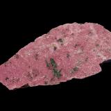 Calcite  (variety cobalt-bearing calcite) – Malachite<br />Musonoi Mine, Kolwezi, Kolwezi District, Lualaba, Katanga Copper Crescent, Katanga (Shaba), Democratic Republic of the Congo (Zaire)<br />70 mm x 30 mm x 30 mm<br /> (Author: Dany Mabillard)