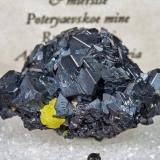 Miersite on Cuprite<br />Poteryaevskoe Mine, Rubtsovsky District, Altai Krai, Russia<br />2.9 × 1.7 × 1.9 cm<br /> (Author: Jordi Fabre)