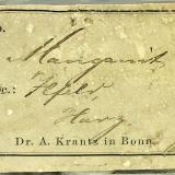 Very old label from Dr. A. Krantz based in Bonn (Author: Carles Millan) Very old label from Dr. A. Krantz based in Bonn (Author: Carles Millan)