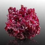 Proustite<br />38 Mine, Niederschlema, Bad Schlema (Schlema), Schlema-Hartenstein District, Erzgebirgskreis, Saxony/Sachsen, Germany<br />13 x 9.5 x 7.5 cm / main crystal: 3.2 cm<br /> (Author: MIM Museum)