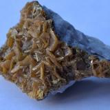 WulfeniteMina Delle Grigne, Cascina Mugarola, Linzanico, Valle Monastero, Abbadia Lariana, Provincia Lecco, Lombardía/Lombardia, Italia3,7 x 2,5 cm (Author: Volkmar Stingl)